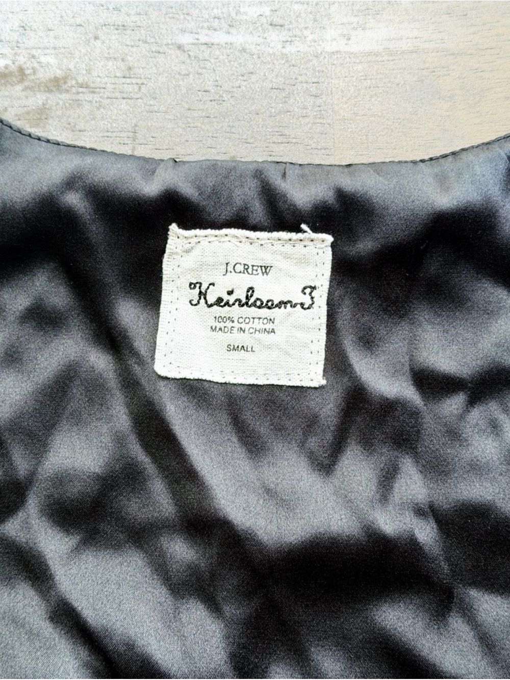J.Crew Heirloom Black Sequin Panel Tank Top Silk Lined Dressy Blouse Small - Picture 4 of 8